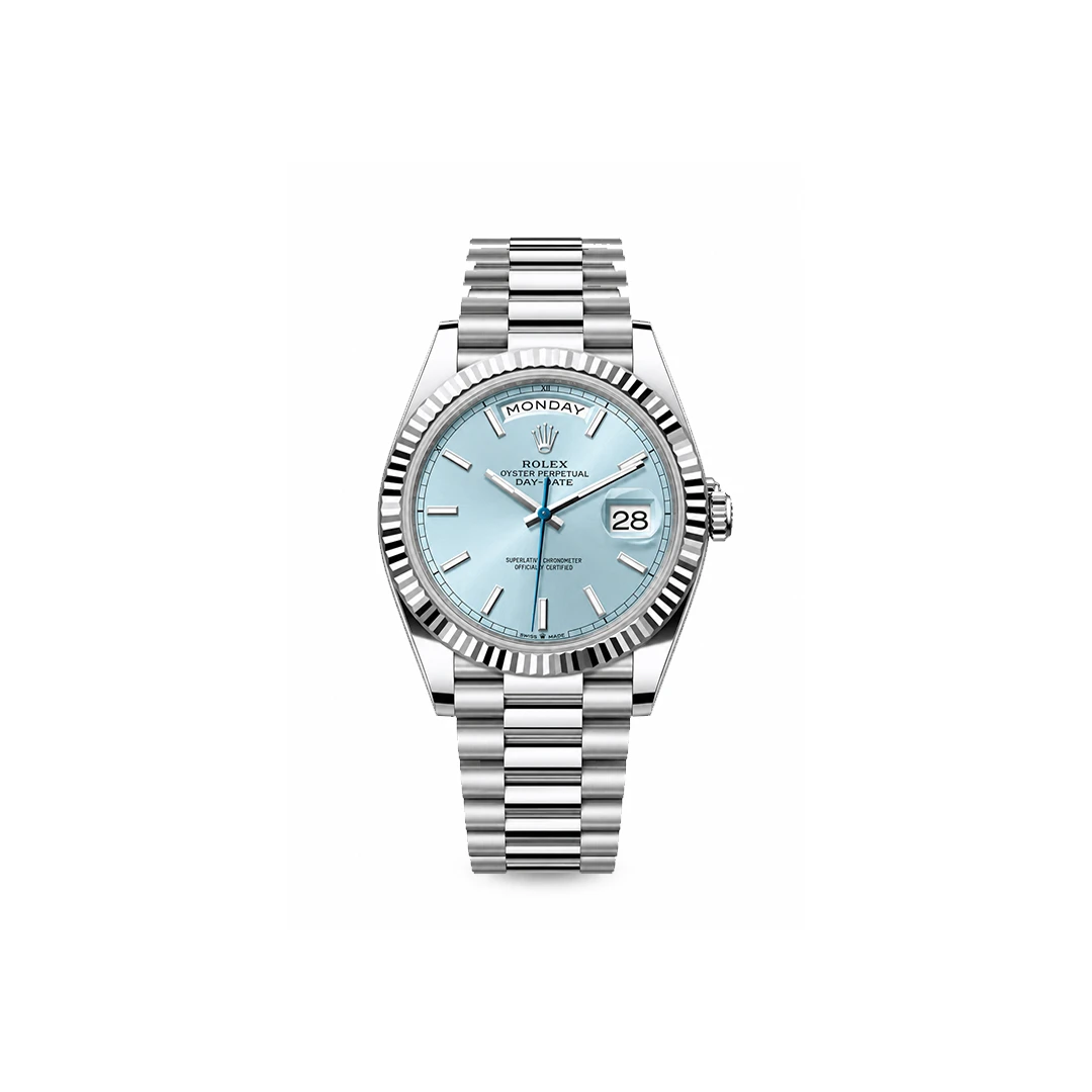 Rolex Day-Date 40 Platinum Ice Blue